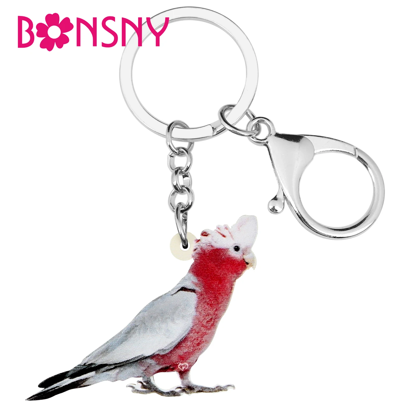 Bonsny Акриловые Брелоки-брелоки с изображением птиц летающих майора Митчелла