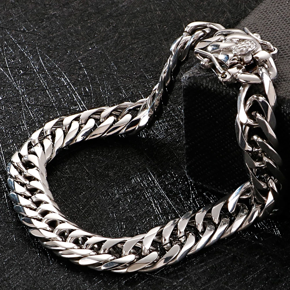 9MM Thick Chain Bracelet Necklace Men Stainless Steel With Lock Hip Hop Choker Mens Necklaces Male Jewelry Accessories Dropship | Украшения