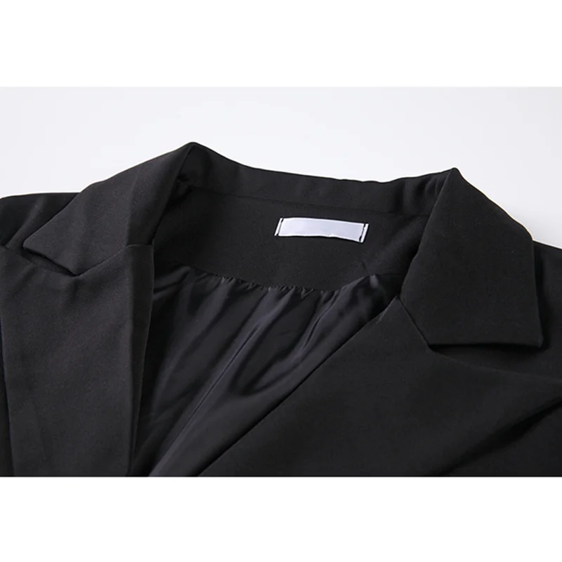 Уличная одежда Модный женский Джинсовый блейзер в стиле пэчворк Корейском