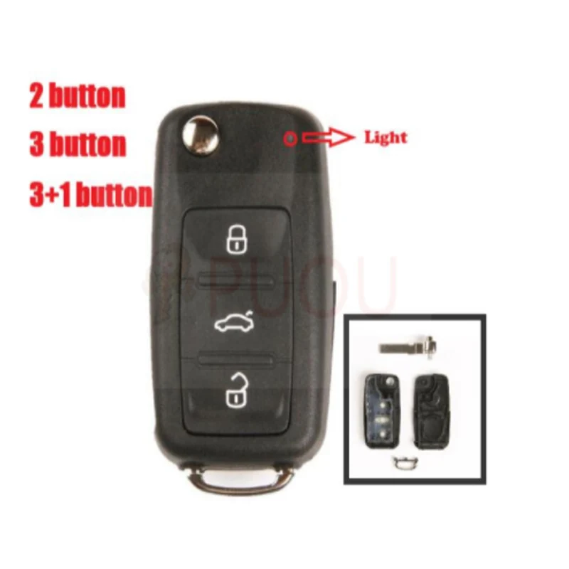 Складной флип чехол для vw Volkswagen Golf Mk6 Tiguan Polo Passat CC SEAT Skoda Octavia|Ключ от авто| |