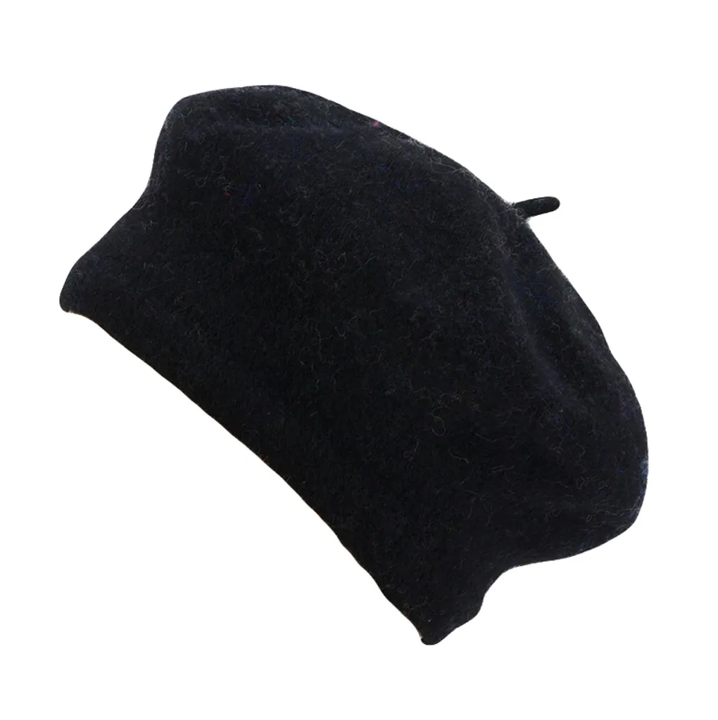Women Wool Bomber Hats Winter Warm Casual Solid Cap Literary Beret Hat Newsboy Painter Artist Ski sombrero mujer chapeu | Аксессуары для