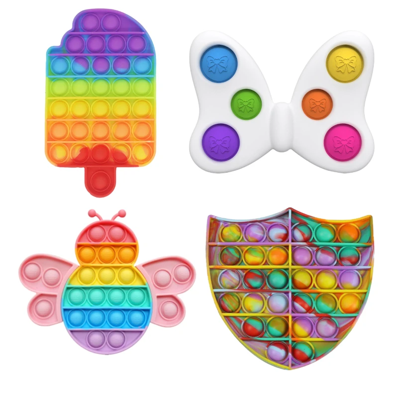 

Игрушка-антистресс сенсорная Pop в коробке, Сжимаемый фигурка, игрушки для снятия стресса, пуш-ап для взрослых и детей, забавные игрушки для с...