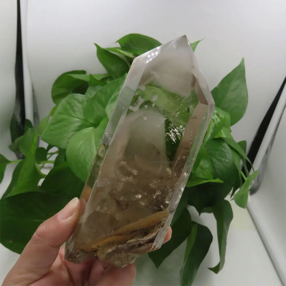 411g New AAAA Natural White Phantom Rutile Quartz Crystal Point Wand Mineral Stone | Дом и сад