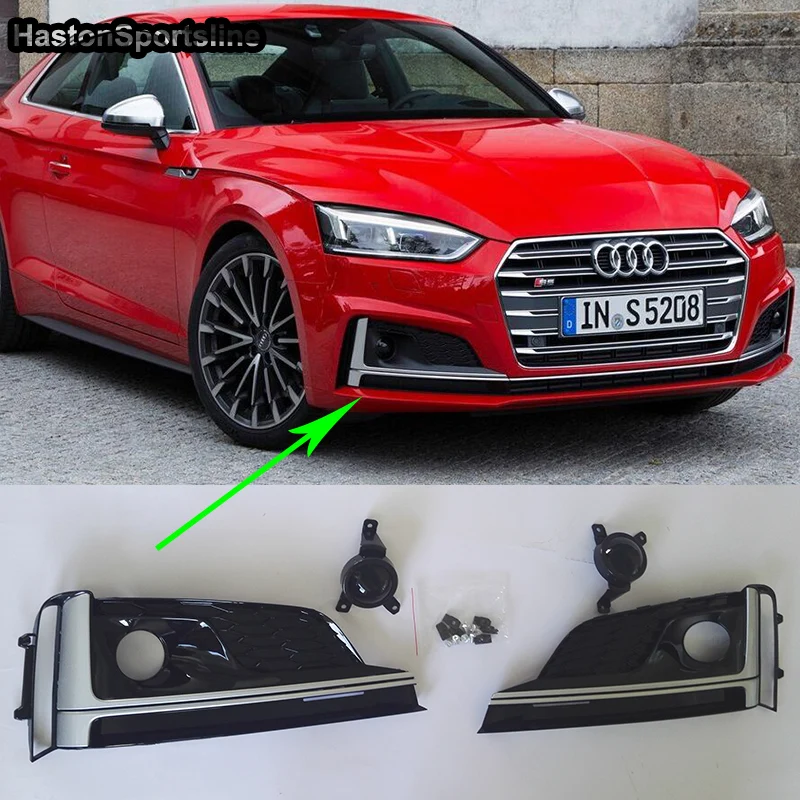 Маска для передней противотуманной фары Audi A5 крышка гриля передний бампер