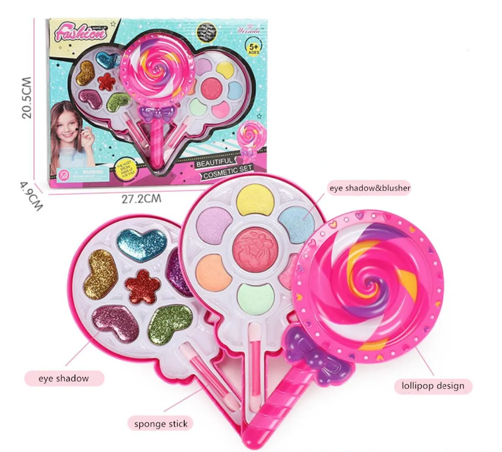 Детский набор игрушек для макияжа ролевые игры принцесса розовый макияж