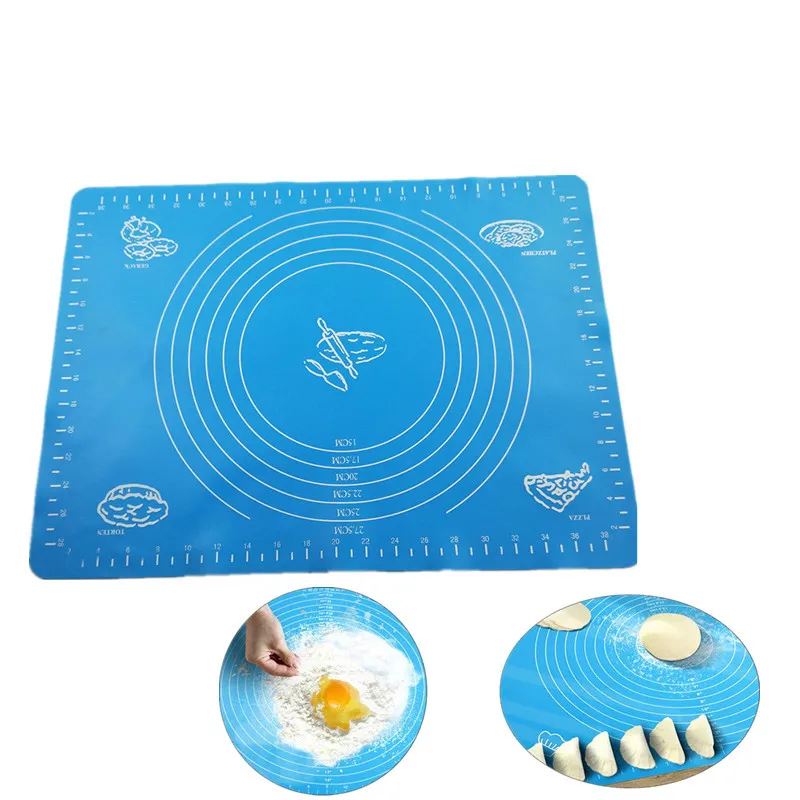 Коврик для замеса теста силиконовые толстые антипригарные коврики скатывания