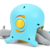 bite free bathtub toy octopus vehicle interactive play water floating clockwork toy gift for baby bathing outdoor toy 69he