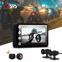 vsys f2 motorcycle camera system wifi dvr with smart gauge tpmsodometer dual sony imx307 night vision waterproof dash cam