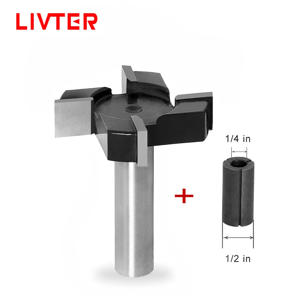 LIVTER 4 flutes1/2 Хвостовая фреза с твердосплавными режущими пластинами