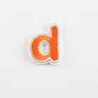 26 шт. a-z красочные маленькие английские нашивки с буквами, вышитая аппликация для одежды, термоклейкие нашивки сделай сам, тканевая наклейка с именем и логотипом