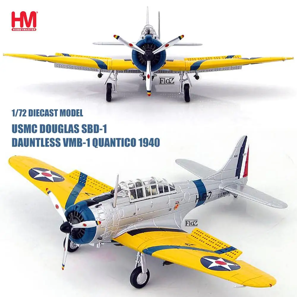 Хобби мастер USMC Дуглас SBD 1 Dauntless VMB Quantico 1940 1/72 литой самолет| |