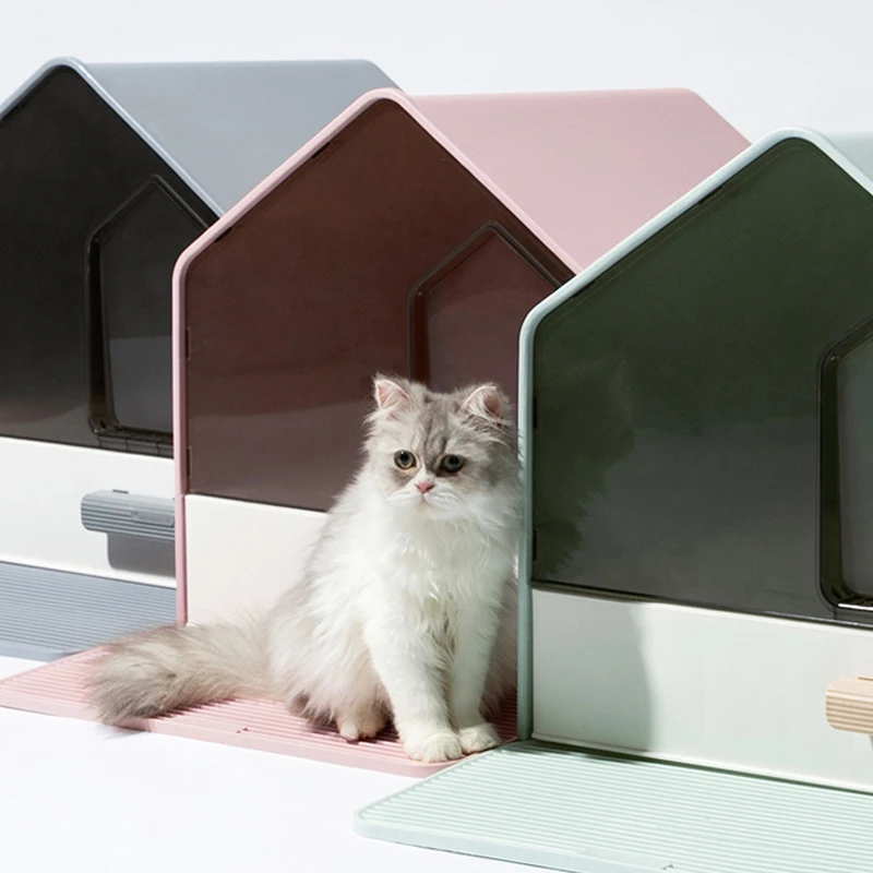 Villa Anti Splash Large Space Pet Cat Toilet Litter Box Basin