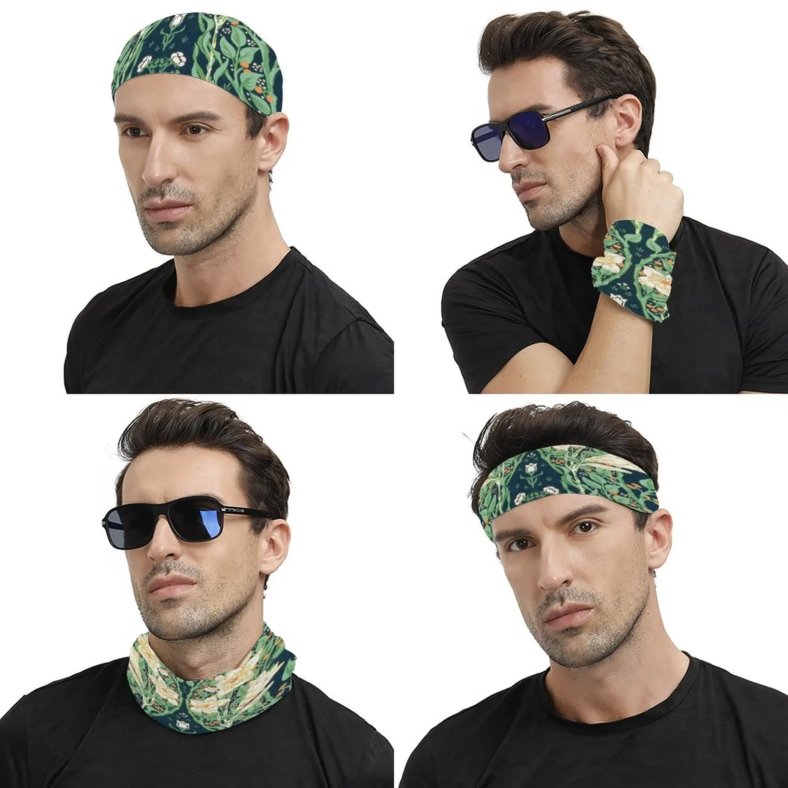 

Bandana Men's and Women's Ever-changing Face Scarf, Kerchief, Scarf, Square Scarf, Cross Headscarf, Hair Tie, Headdress