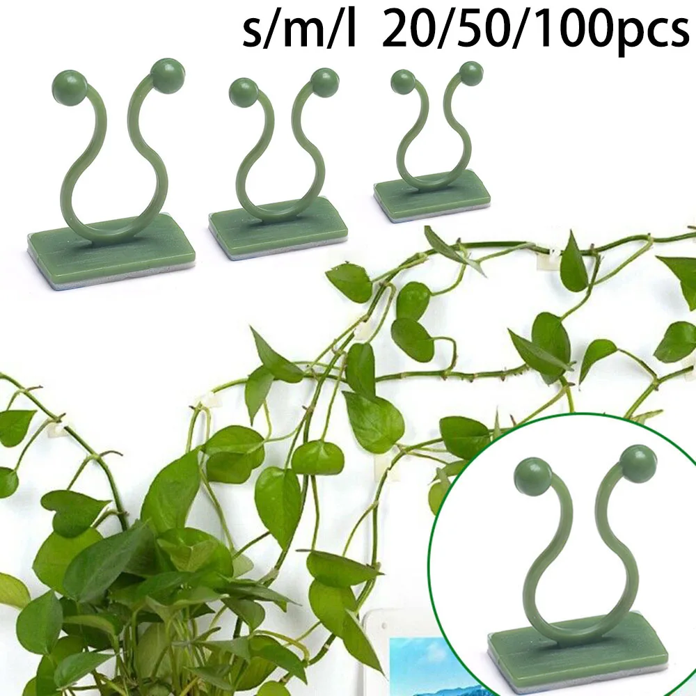 

20/50/100pcs set Fixing Clamp Fixture Invisible Plant Climbing Hook Vine