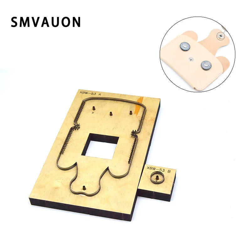 Кожаный кошелек для монет DIY Fun Dog кредитный держатель карт из японской стали с