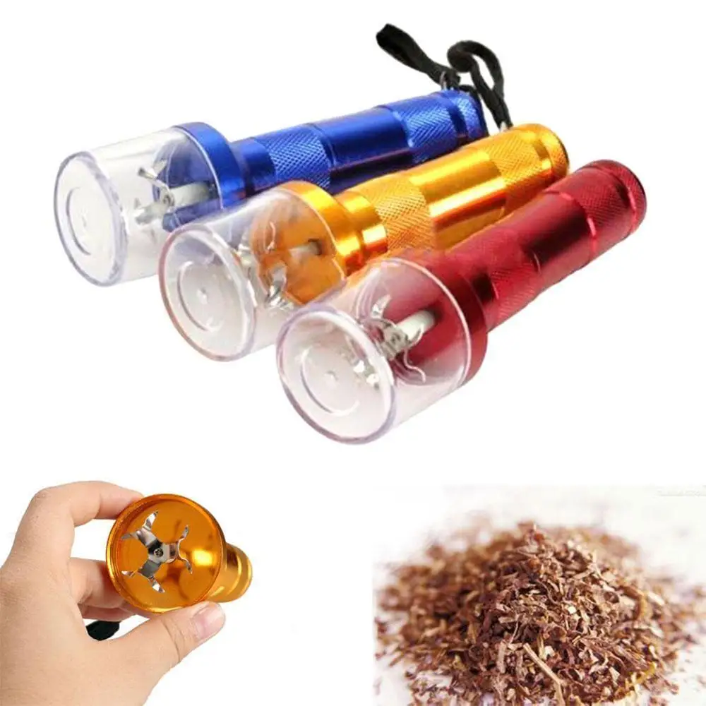 Электрический фонарь дробилка Кривошип табачный дым Травяные специи точильщик