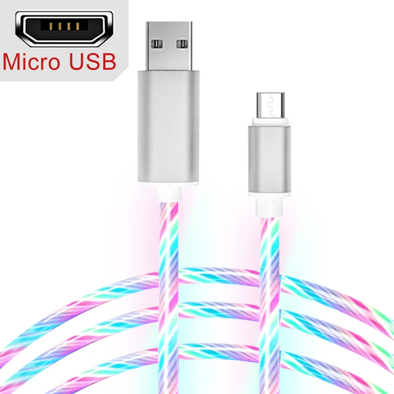06 1 м Micro usb type-C кабель для samsung A50 A70 S10 Быстрая зарядка USB кабель для передачи данных Шнур для Xiaomi Note8 Note7 Android Microusb 2A - Цвет: 06