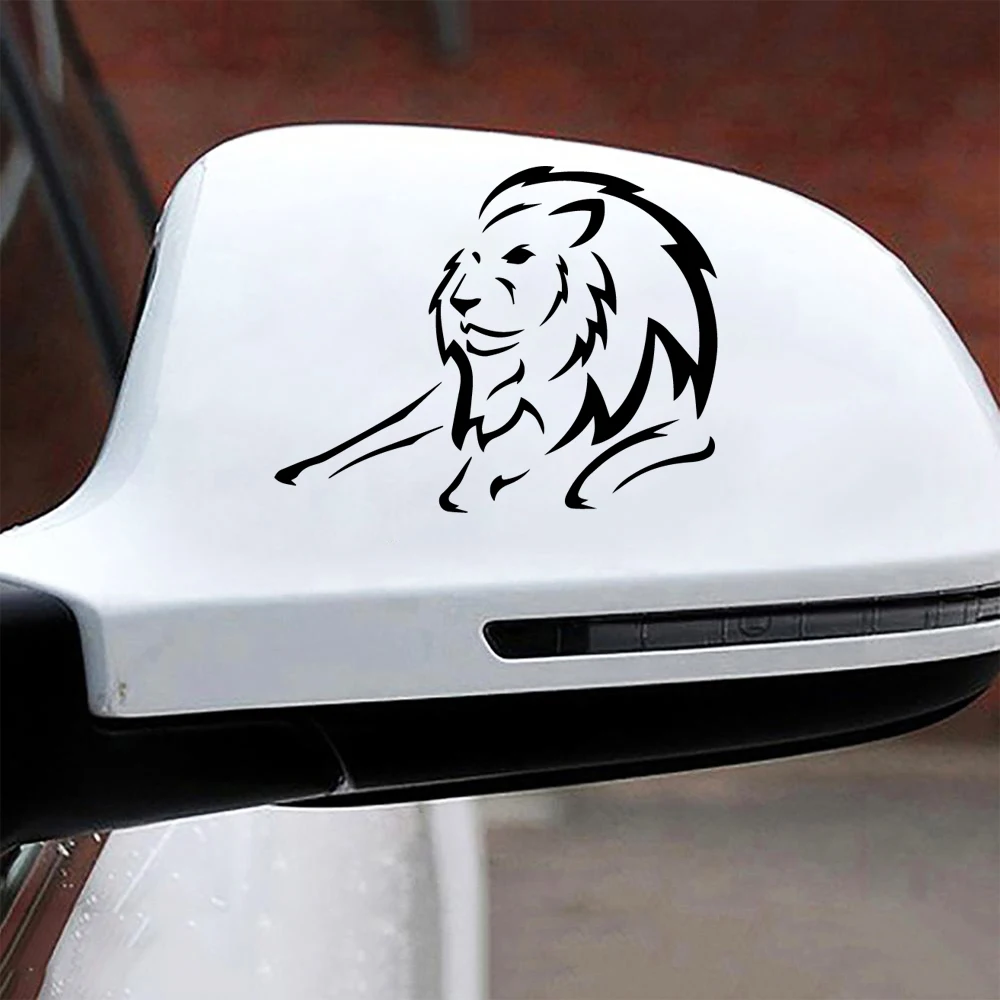 Красочные автомобильные наклейки с изображением Льва забавные на автомобили