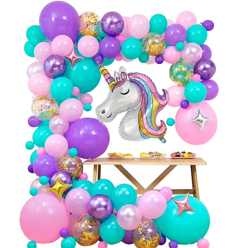 

Large Unicorn Pastel Macaron Balloon Garland Arch For Kids Baby Shower Theme Girl Birthday Gender Reveal Backdrop Decoration