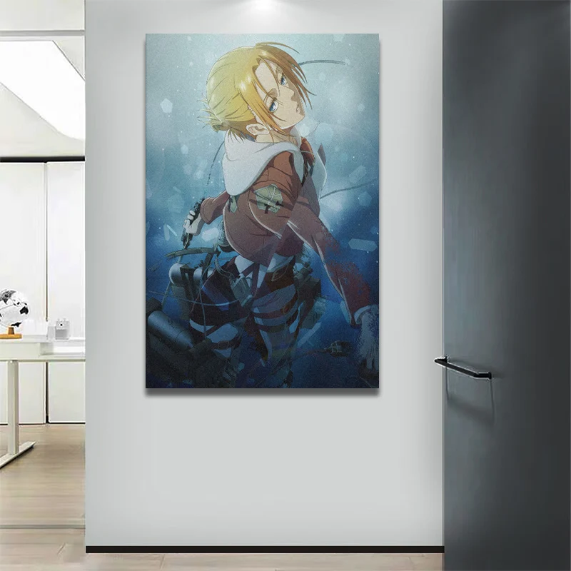 

annie leonhart attack on titan Shingeki no Kyojin poster Canvas Wall Art Decoration prints for Home bedroom decor Painting