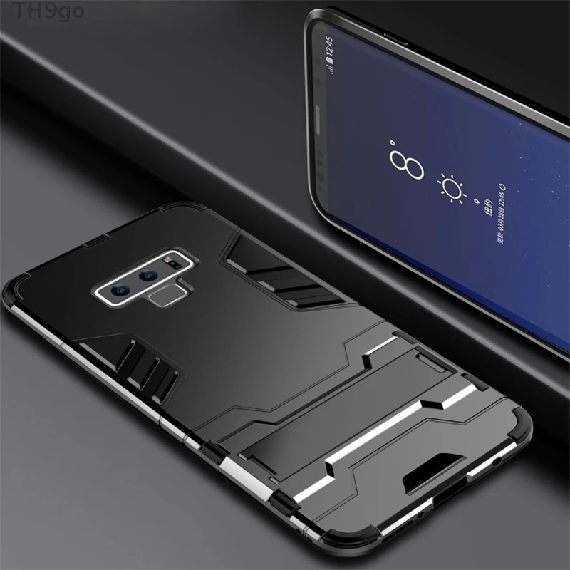 Shockproof Lightweight Case For Samsung Galaxy Note 5 8 9 Hybrid Armor Kickstand Phone Cases S8 S9 Plus DYee |