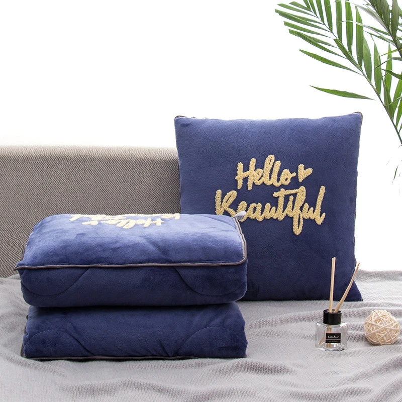 Зимняя утолщенная Автомобильная подушка одеяло Двойная для спины кровати