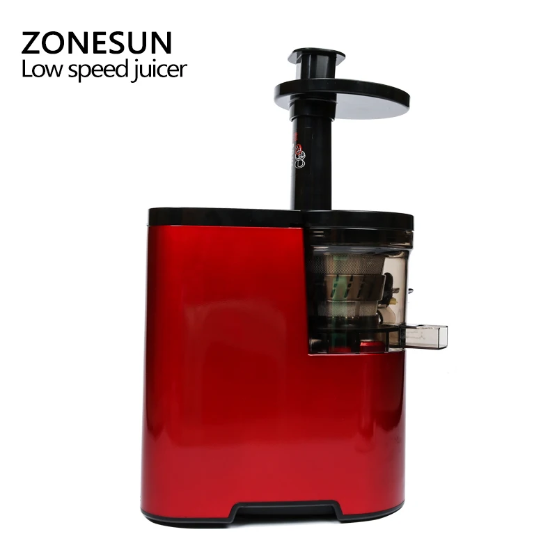 ZONESUN Новинка медленная соковыжималка для фруктов овощей низкая скорость 100% |