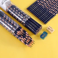 30pcsset professional hb 2b sketch charcoal pencils elementary school stationery triangle pole pencil correction art supplies