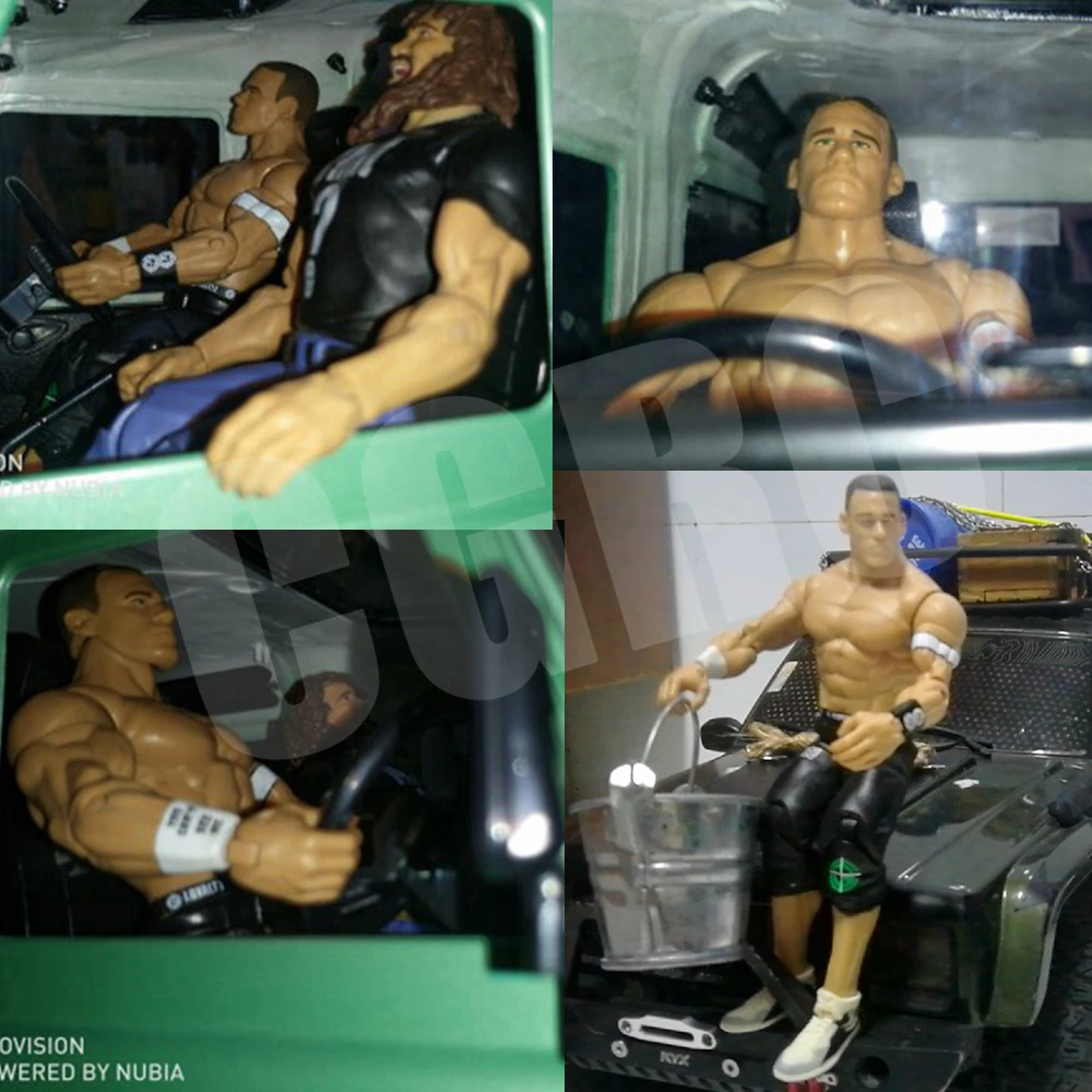 7 дюймов RC автомобиль кукла "водитель" борцовка активный шарнир для 1/10 Rc Гусеничный автомобиль осевой SCX10 TRX4 Bronco CC01 RC4WD D90 D110
