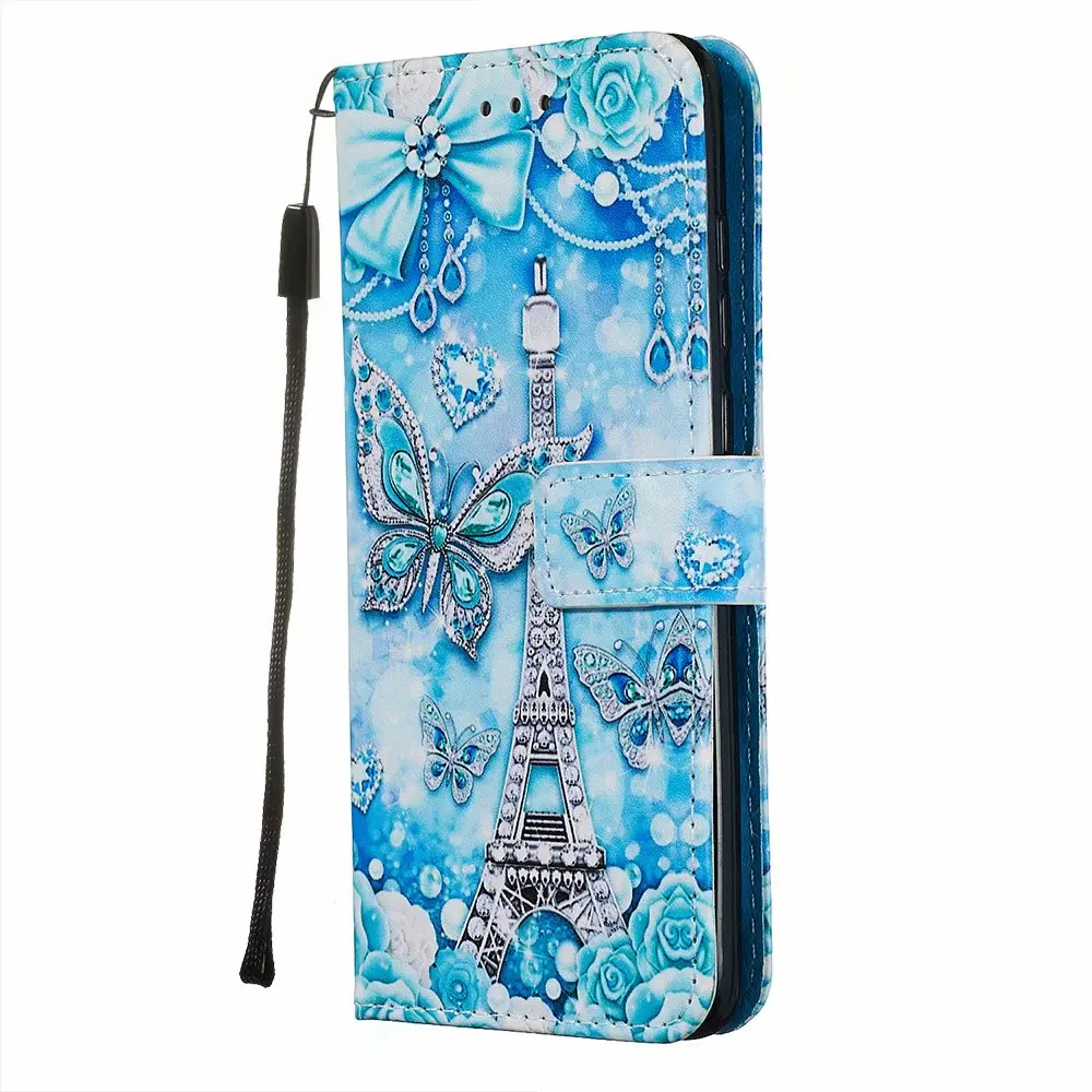 Кожаный чехол с принтом для Redmi Note 8 Pro чехол-книжка бумажником Xiaomi Чехол С