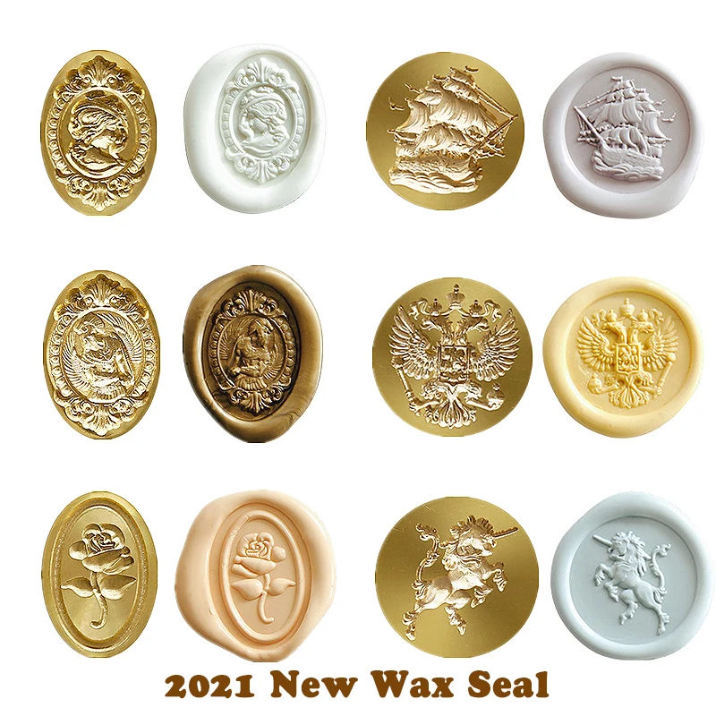 

2021New Animal Sealing Wax Stamp Head DIY Scrapbooking Wedding Invitations Photo Album Dedicated Seal Stamp Replace Head