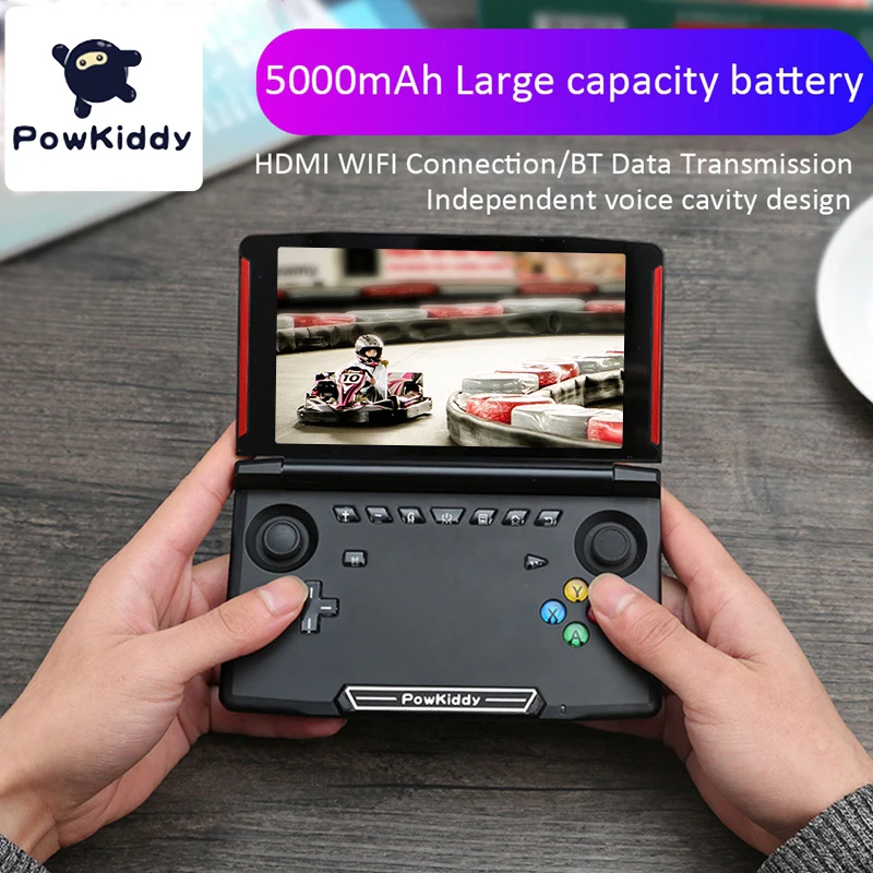 

Powkiddy X18 5.5 inch Retro Handheld Game Console Support WIifi Portable Video Game Player 32G For PS1 Game