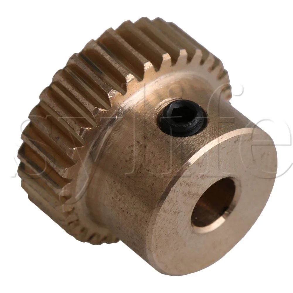 12x16x4mm Yellow 0.5 Modulus 16mm Outer Diameter 30 Teeth Brass Worm Gear Wheel Accessory for Box Shaft Driving | Обустройство дома