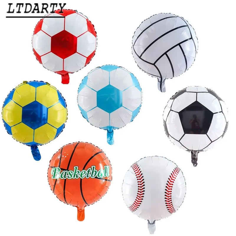 3 шт./лот декор для дня рождения ребенка 18 дюймов Волейбол Баскетбол