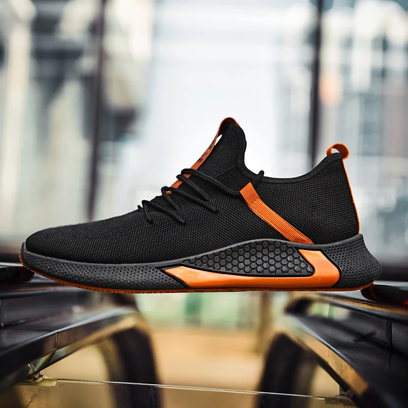 2020 Men's Casual Shoes Light Running Fashion Mesh Breathable for Man Sneakers Sports Warking Shose Zapatos Dorados | Спорт и