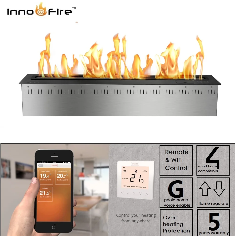 

Inno-Fire 48 inch remote control fireplaces fireplace insert modern