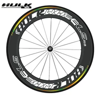 hulkwheels carbon road bike wheels 700c 88mm depth 25mm wide u shape profile road hub qr chincher 2024h carbon road bike wheels