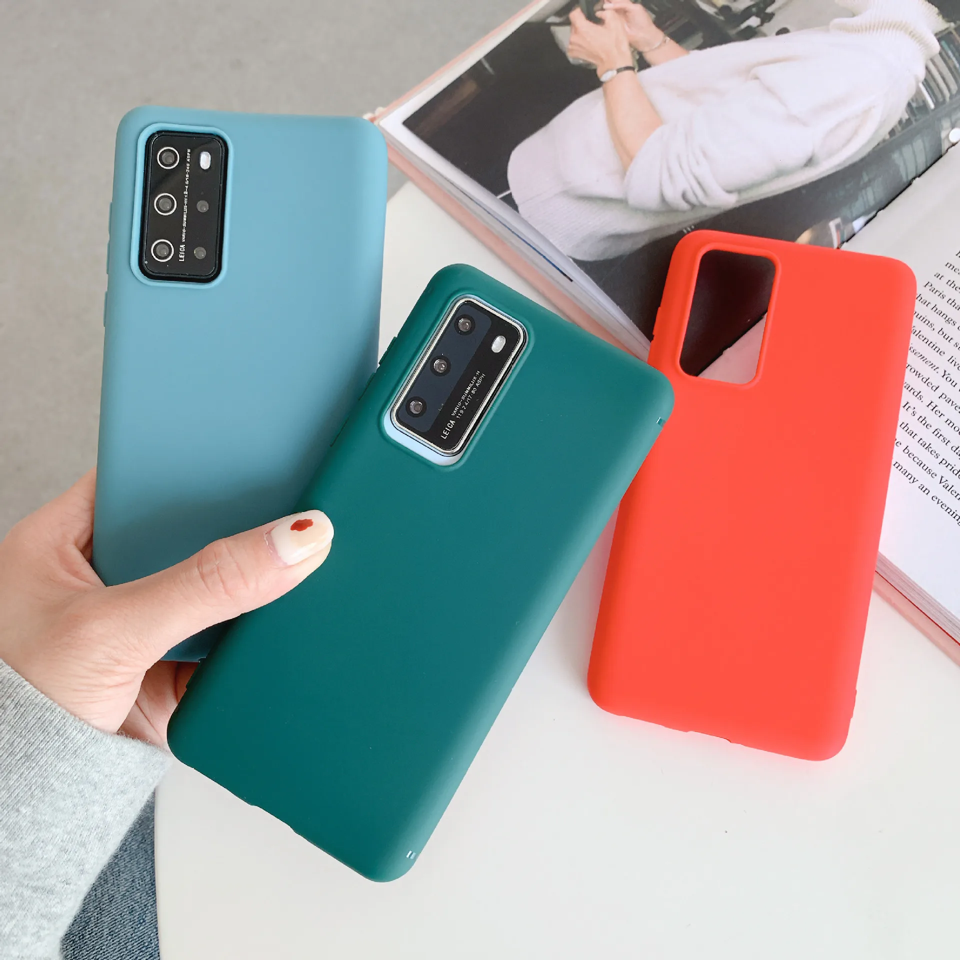 Роскошный Матовый чехол для телефона Huawei P10 Plus P20 P30 P40 Lite Pro Y5 Y6 2018 Y7 2019 мягкий