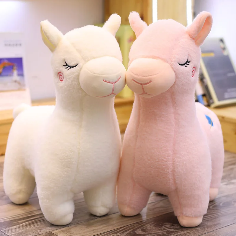 

23cm Cute Kawaii Alpaca Plush Toy Keychain Pendant Plush Stuffed Doll Soft Animal Girl Bag Pendant Child Birthday Gift