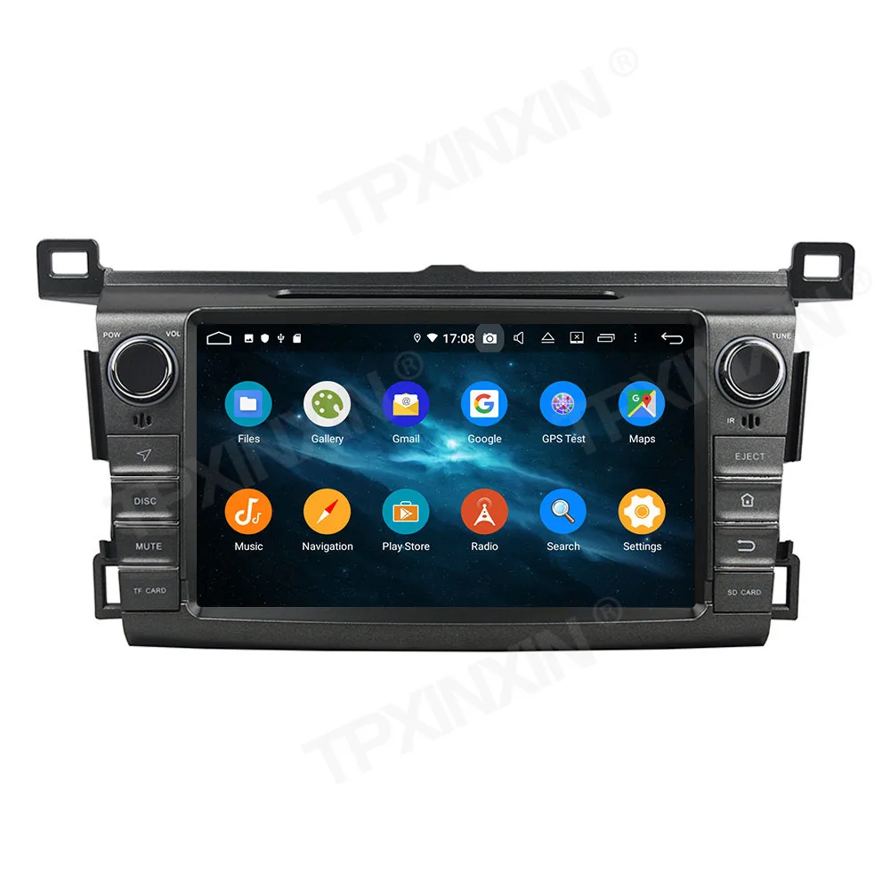 4+128B PX6 Android 10.0 For Toyota RAV4 2013-2015 Car Multimedia Player GPS Navi Head Unit Radio Audio Stereo Tape Recorder DSP - купить по