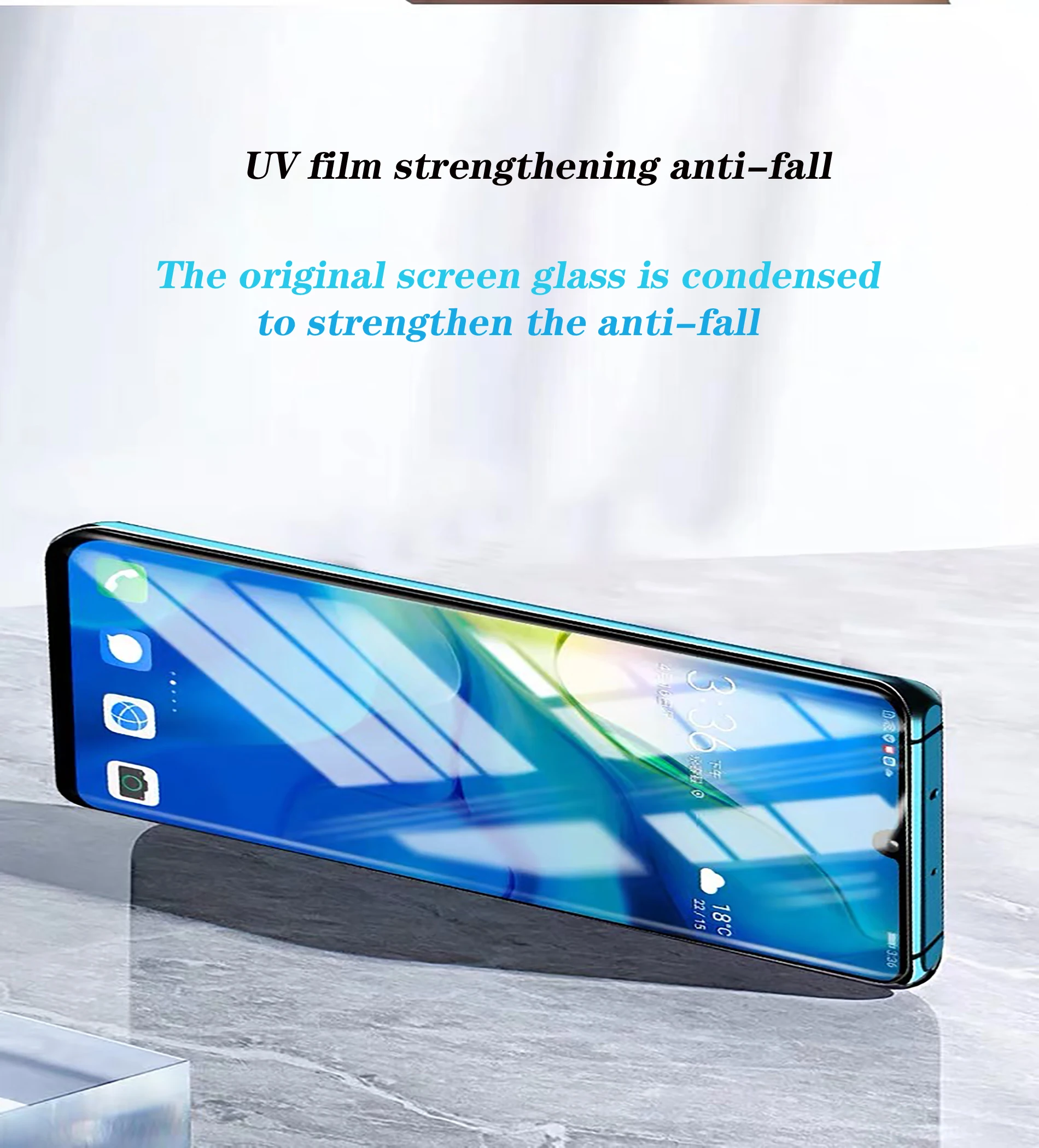 Прозрачный изогнутый УФ жидкий Полный Клей закаленное стекло для huawei P30 pro P20 lite mate