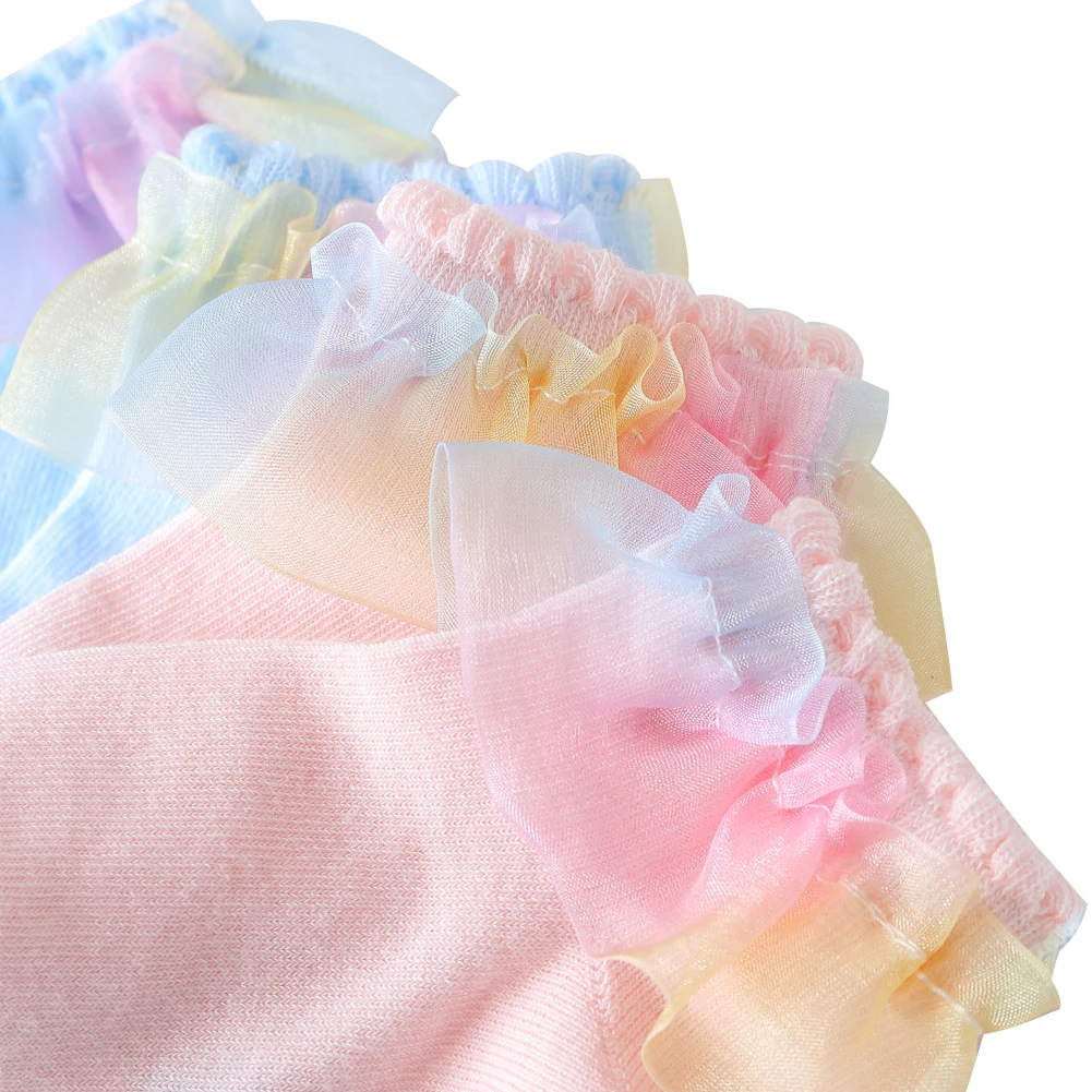 

Baby Girls Kids Socks Cotton Lace Breathable TUTU Socks Frilly Ankle Socks 0-5Y