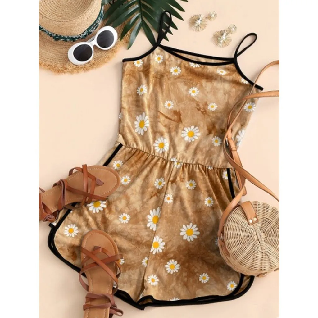 Женские комбинезоны сексуальный комбинезон без рукавов праздничный Летний Мини