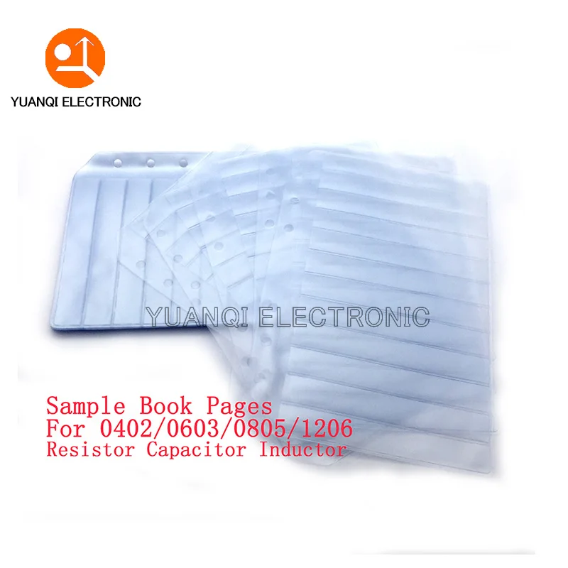 

5pcs SMD SMT Resistor Capacitor Inductance Electronic Components sample book pages