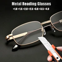 2022 new metal reading glasses women men blue light blocking eyewear ultralight prescription reading glasses 1 0 2 0 4 0
