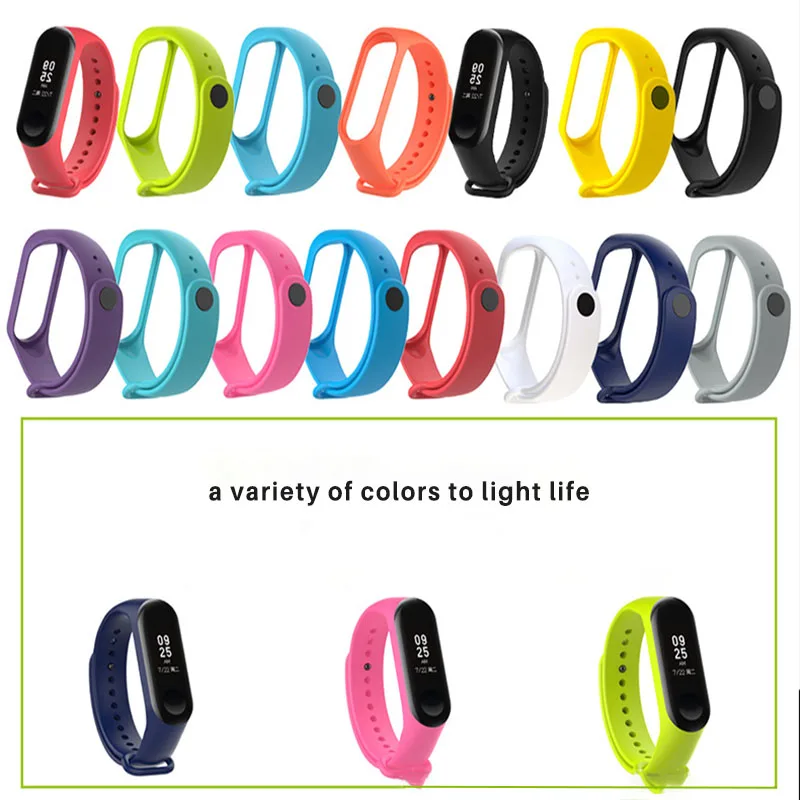 Браслет для Xiaomi mi Band 3 4 ремешок для спортивных часов часы силиконовый браслет для Xiaomi mi Band 3 4 браслет mi Группа 4 3 Замена ремешка