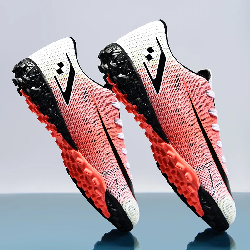 

New 2021 Autumn Children's Soccer Boots Boys Football Fashion Running ShoesCleats Training Tenis Shoes Kids High Ankle Sneaker