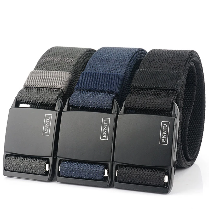 

MEDYLA combat training army belt soft real nylon men's military tactical belt quick release metal buckle outdoor sports belt