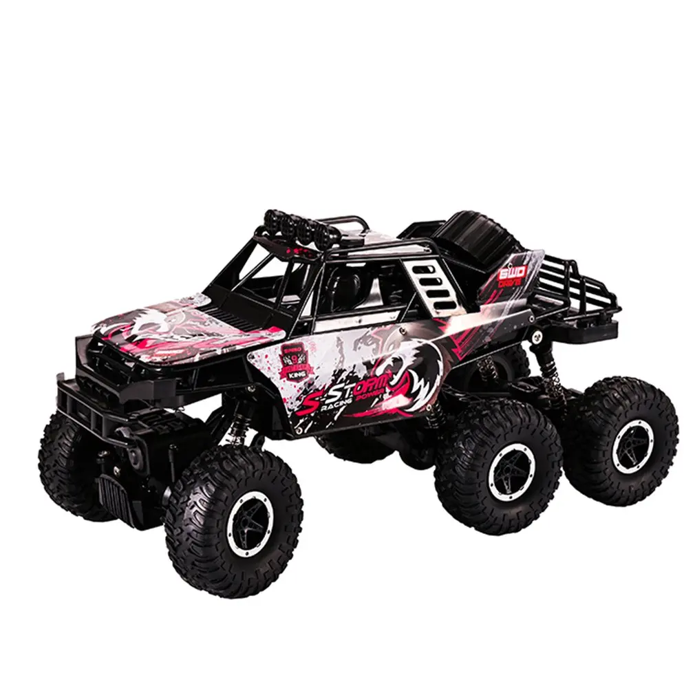 

QX3688 1：10 RC Car 2.4GHz 6WD Off-road Desert Truck RTR With LED Lights Metal Shock Absorber Kids Toy Car