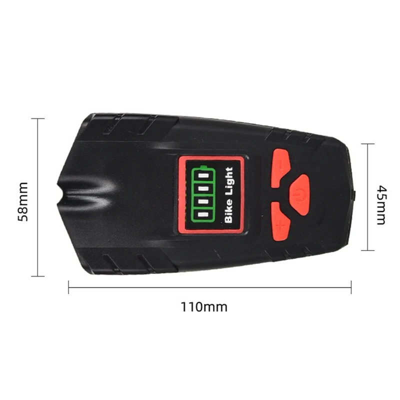 

Bicycle Battery Indicator Front Light + Horn Integrated USB Charging Horn Light Bicycle Tail Light Kit